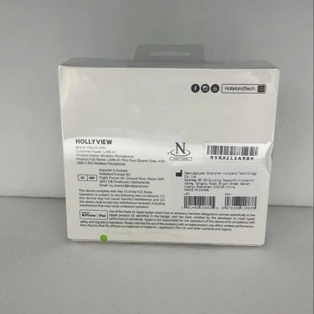 میکروفن بی سیم هالی لند مدل LARK A1 Mini Duo با درگاه اتصال USB-C 103066052