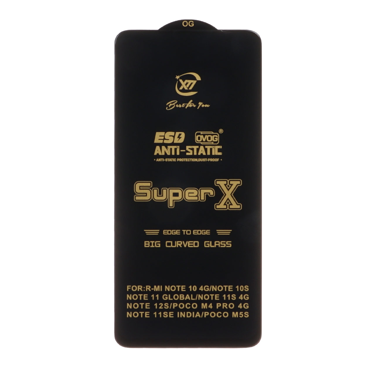 گلس گوشی سامسونگ شیشه ای Super X مدل Full Cover Anti Static برای A51