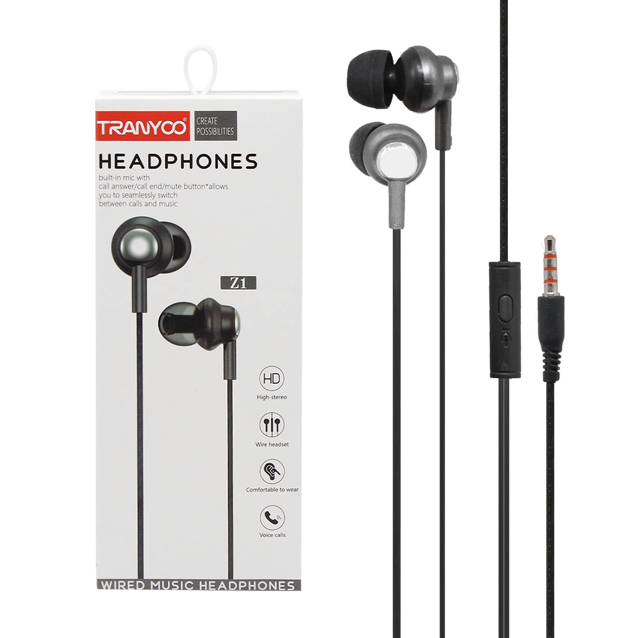 هندزفری ترانیو مدل Z1 سر ژله ای